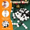 120 Stück Natur Holzperlen für Weihnachten – 20mm Produktbild-Vorschau 3