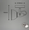 Spot mural rétro pivotant et orientable 1xE14 40 W métal Voir les images du produit 9