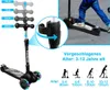 YOLEO Scooter Dreiradscooter mit LED Räder, Hinterbremsen, Produktbild-Vorschau 2