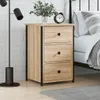 vidaXL Nachttisch Sonoma-Eiche 40x36x60 cm Holzwerkstoff Produktbild-Vorschau 1