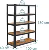 Scaffale per carichi pesanti Relaxdays, 500 kg, L x P x A: Anteprima dell’immagine prodotto 4
