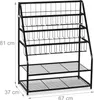 Relaxdays Zeitschriftenregal Metall, HBT: 81 x 67 x 37 cm, Produktbild-Vorschau 4