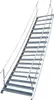 Stahltreppe 18 Stufen-Breite 80cm Variable-Höhe 299-360cm Produktbild-Vorschau 1
