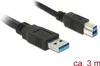 DELOCK USB Kabel USB3.0 A -> B St/St 3.00m schwarz Produktbild-Vorschau 4