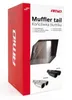 A product box for a muffler tail, showing images of the product and its variations. Anteprima dell’immagine prodotto
