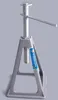 4x Wohnwagenstützen Aluminium höhenverstellbar 28-43 cm Produktbild-Vorschau 2