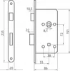 Einsteckschloss Türschloss Zimmertürschloss WC Bad 72 / 55 Produktbild-Vorschau 4