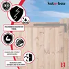 KOTARBAU® Sada 2 okenicových závesov čierna 500 mm krížové Náhľad obrázku produktu 5