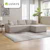 Juskys Sofa Coredo - Taupe, moderne Couch aus Cord mit Produktbild-Vorschau 8