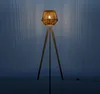 Stehlampe Modern Wohnzimmer Schlafzimmer Rattan Optik Boho Produktbild-Vorschau 2