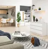 Cassettiera AKORD K120 Bianco 120 cm 6 cassetti L120 x H77 Anteprima dell’immagine prodotto 11