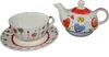 Teekannen-Set mit Tasse+Teller rot Produktbild-Vorschau 3