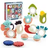ASKSA Baby Rassel 0-6 Monate Beissring Sensorik Montessori Produktbild-Vorschau 1