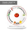 set de 6 assiettes à pizza Tomate | Blanc avec décor Vert & Voir les images du produit 6