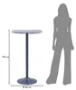 Table de bar Clox 60 x 60 x 103 cm Métal Turquoise Voir les images du produit 6