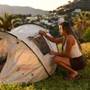 DERYAN Dome Pop Up Namiot - 2 osobowy - Ochrona UV 50+ - Podgląd zdjęcia produktu 4