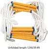 A coiled emergency ladder with yellow rungs and white rope, on a white background. Náhled obrázku produktu