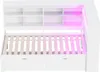 Jednolůžko z masivního dřeva 90x200 bílé s LED diodami a Náhled obrázku produktu 14