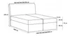 Elegantes Kontinentalbett 160x200 CARMEN – Beige + Produktbild-Vorschau 2