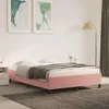 vidaXL Sommier rose 140x200 cm velours Voir les images du produit 2