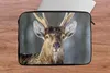 MuchoWow® Laptop Hülle 13 Zoll Hirschgeweih Braun Weiß Produktbild-Vorschau 3