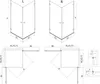 Mexen Lunar-B Duo Duschkabine mit Pendeltür 90 x 90 cm, Produktbild-Vorschau 8