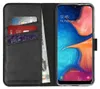 Selencia Echtleder Klapphülle Samsung Galaxy A20e - Schwarz Produktbild-Vorschau 1