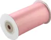 100mm breites, 10m langes, einseitig glänzendes Satinband in gedämpftem Rosa auf Rolle. Perfekt für Bastelprojekte und Geschenkverpackungen Produktbild-Vorschau