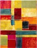 An abstract geometric pattern rug with bold colors. Produktbild-Vorschau