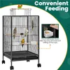 Yaheetech Vogelkäfig mit Rollen Vogelvoliere 79 cm hoch, Produktbild-Vorschau 6