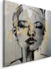 Muralo CANVAS Leinwand Bilder Abstrakt GESICHT Porträt Produktbild-Vorschau 1