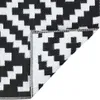 vidaXL Dywanik zewnętrzny ARAKIL biało-czarny 190x290 cm PP Podgląd zdjęcia produktu 4