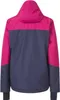 Back view of a pink and navy ski jacket. Produktbild-Vorschau