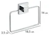 WENKO Handtuch Halter QUADRO ohne bohren Edelstahl Ring Produktbild-Vorschau 5