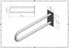 Wandstützgriff Haltegriff weiß 60 cm Stützgriff Wandgriff Produktbild-Vorschau 3
