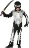 Scheletro Ninja Costume Halloween Bambini Nero Bianco Anteprima dell’immagine prodotto 1