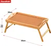 Plateau de lit en bambou avec pieds pliables Utah Pratique, Voir les images du produit 2