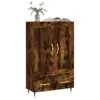 vidaXL Credenza rovere affumicato 69,5x31x115 cm materiale Anteprima dell’immagine prodotto 3