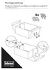 Zwarte opbergbox met deksel, 36x28x17 cm - Opvouwbare Productafbeelding-voorbeeld 5