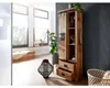 home24 Hochschrank - Mango Massiv / Eisen - Mango / Schwarz Produktbild-Vorschau 3