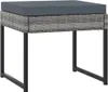 vidaXL 9-tlg. Garten-Essgruppe mit Kissen Poly Rattan Grau Produktbild-Vorschau 6