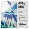 etérea Microfaser Bettwäsche 135x200 cm + 80x80 cm Lex Blau Produktbild-Vorschau 2