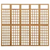 A set of five wooden garden trellises arranged in a row against a white background. Podgląd zdjęcia produktu