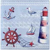 Sovie HORECA Serviette Meeresbrise in Blau aus Linclass® Produktbild-Vorschau 1
