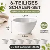 Set di ciotole in Vetroceramica, 6 pezzi, capacità 350 ml. Anteprima dell’immagine prodotto 3