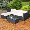 Mucola Gartenmöbel 5tlg. Gartenlounge Sitzgruppe Gartenset Produktbild-Vorschau 4