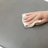 Zestaw 2 szt taboret tapicerowany okrągły szary  czarne Podgląd zdjęcia produktu 12