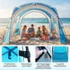 COSTWAY Strandzelt 344x344cm, Gartenzelt für 6-8 Personen Produktbild-Vorschau 8