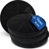 Aktivkohlefilter Set 4x Ø175mm passend wie Respekta MIZ0031 Produktbild-Vorschau 1