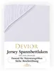 Devior Jersey Spannbettlaken 180x200 - 200x200 cm weiß Produktbild-Vorschau 1